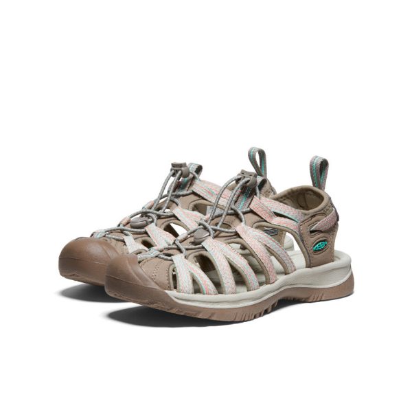 Women's Whisper  |  Taupe/Coral