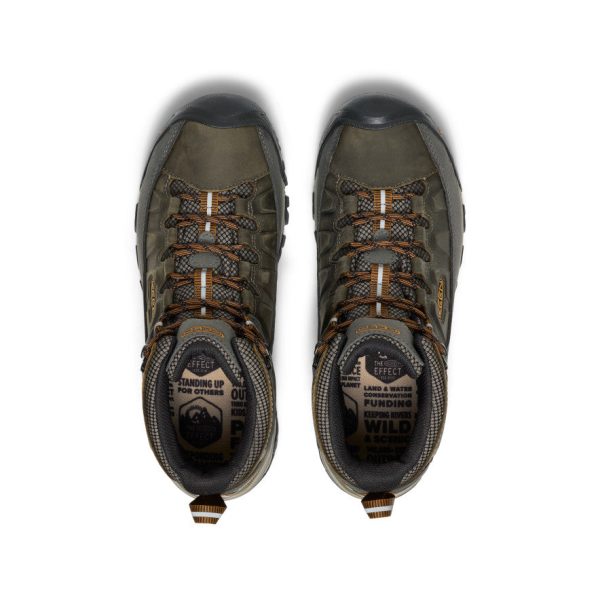Men's Targhee III Waterproof Mid Wide  |  Black Olive/Golden Brown