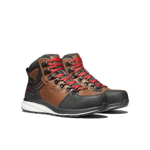Men's Red Hook Waterproof Boot (Carbon Toe)  |  Tobacco/Black