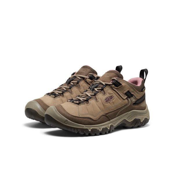 Women's Targhee IV Waterproof Hiking Shoe  |  Brindle/Nostalgia Rose