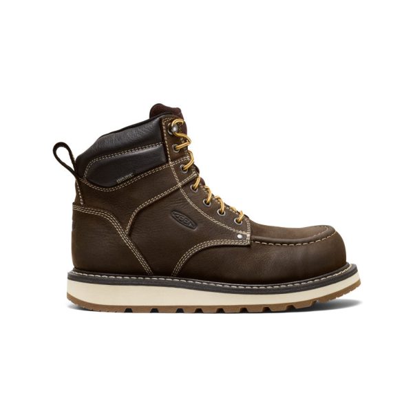 Men's Cincinnati 6 Waterproof Boot (Carbon Toe)  |  Dark Chocolate/Sandshell