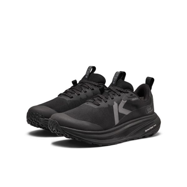 Women's Roam Waterproof Trail Running Shoe  |  Black/Black
