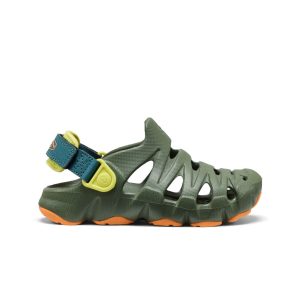 Little Kids' HyperFLT Clog  |  Bronze Green/Orange Peel
