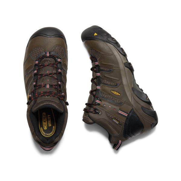 Men's Lansing Mid Waterproof (Steel Toe)  |  Cascade Brown/Brindle