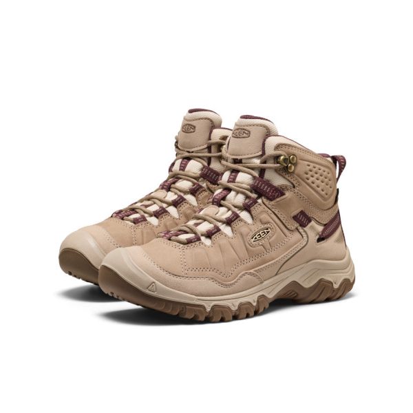 Women's Targhee IV Wide Waterproof Hiking Boot  |  Plaza Taupe/Huckleberry