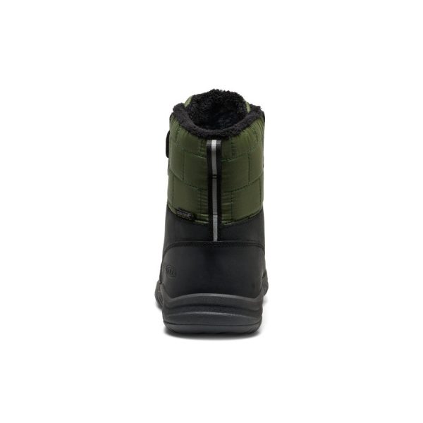 Big Kids' Kanibou Waterproof Winter Boot  |  Black/Bronze Green