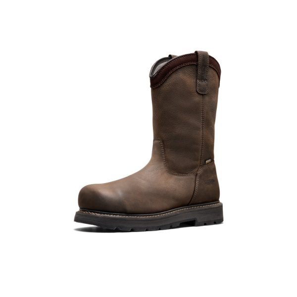 Men's Cincinnati Pull-On 90?? Heel Waterproof Work Boot (Carbon Toe)  |  Chocolate Brown/Black