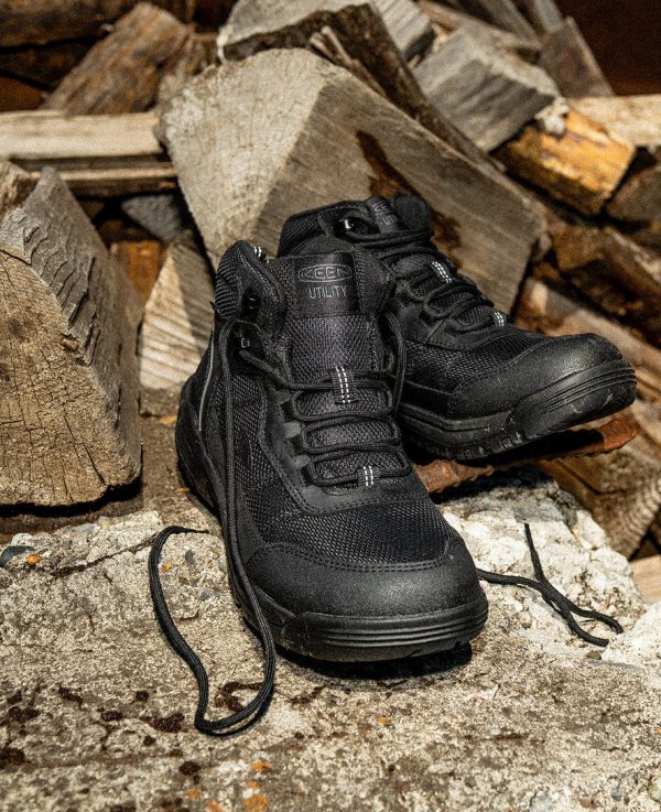 Men's Skokie Waterproof Work Boot (Soft Toe)  |  Black/Black