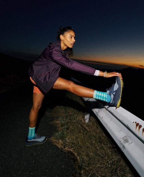 Women's Roam Waterproof Trail Running Shoe  |  Huckleberry/Ballad Blue