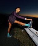 Women's Roam Waterproof Trail Running Shoe  |  Faded Denim/Lemon Grass