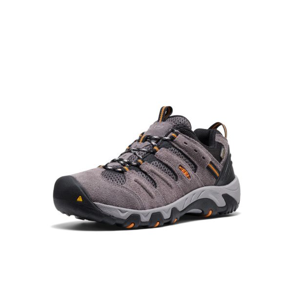 Men's Headout Waterproof Hiking Shoe  |  Steel Grey/Orange Pepper