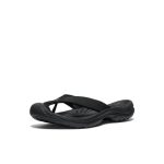Women's Waimea Leather Flip-Flop  |  Black/Black