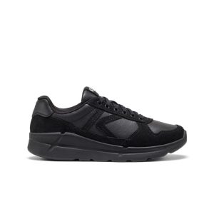 Women's KM2 Leather Jogger  |  Black/Black
