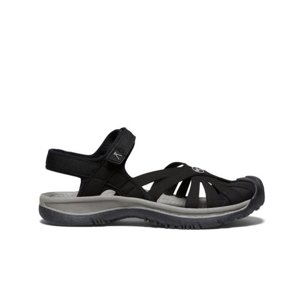 Women's Rose Sandal  |  Black/Neutral Gray