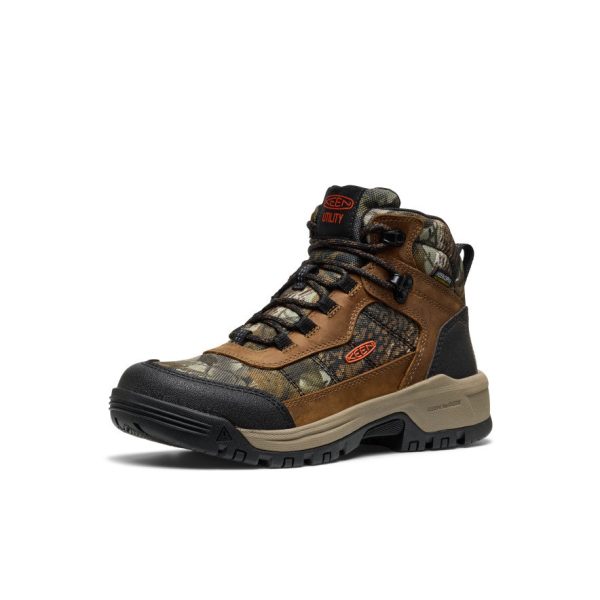 Women's Skokie Waterproof Work Boot (Soft Toe)  |  Camo/Black