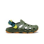 Big Kids' HyperFLT Clog  |  Bronze Green/Orange Peel