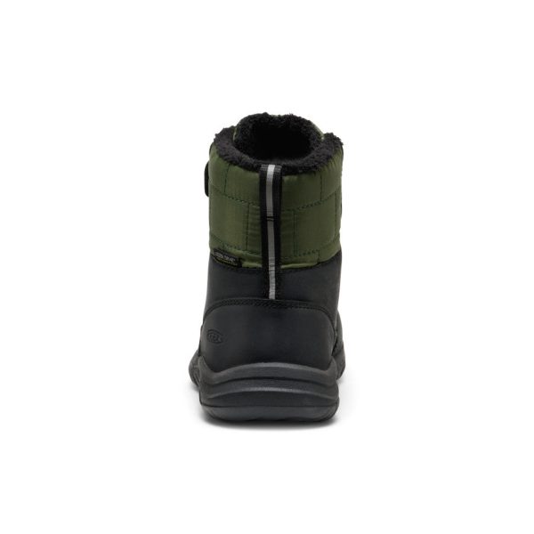 Little Kids' Kanibou Waterproof Winter Boot  |  Black/Bronze Green